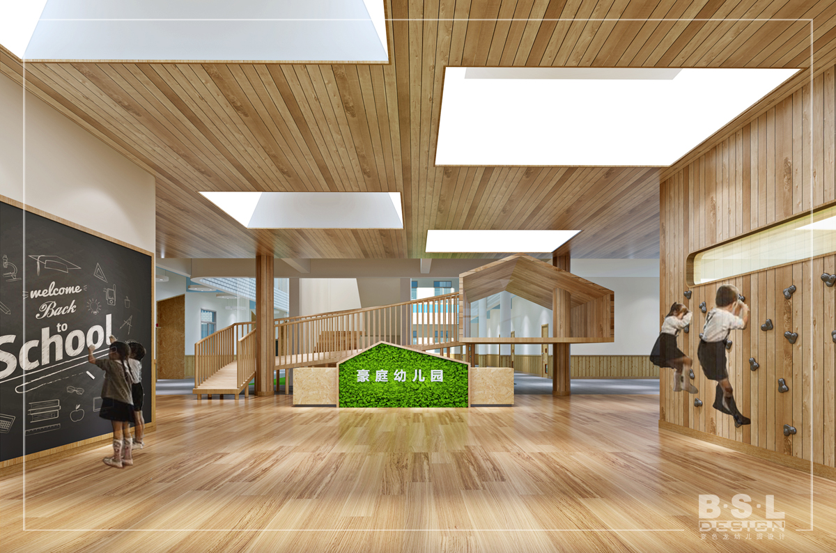  东莞东坑豪庭幼儿园设计大厅效果图,幼儿园设计